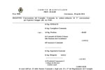02/05: Convocazione del Consiglio Comunale, in seduta ordinaria di 2^ convocazione